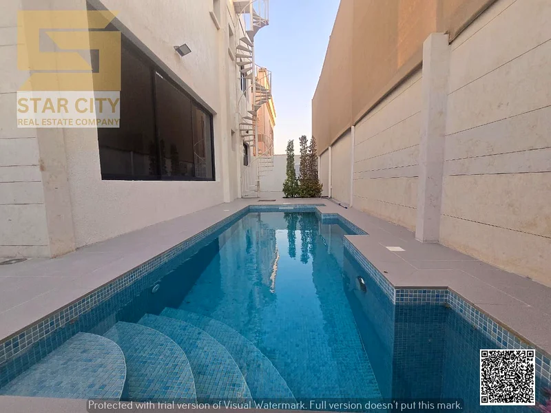 Villa for sale in Rawda 1 with a private pool, including electricity, water and air conditioning, elegant design and a prime location close to service63877790679682111