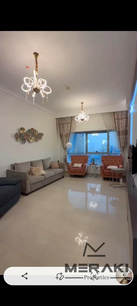 A two-bedroom apartment with a nice living room at a very good price, with super lux finishing in a strategic location on Sheikh Maktoum bin Rashid St63865879255042110