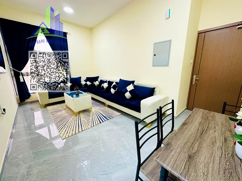 One bedroom and a hall, Ajman Corniche, furnished, including bills//super deluxe//near the beach63853016344962110