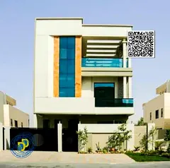 Modern 3-storey villa with elevator for sale in Al-Amerah area, 100% bank financing. The price inclu