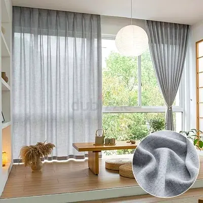Elegant Curtains and Cozy Living Room Setup