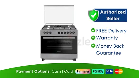 Hisense 90X60 Cm 5 Burner Cooking Range ● Brand New | 1 Year Warranty | FREE Delivery | SHJ96341