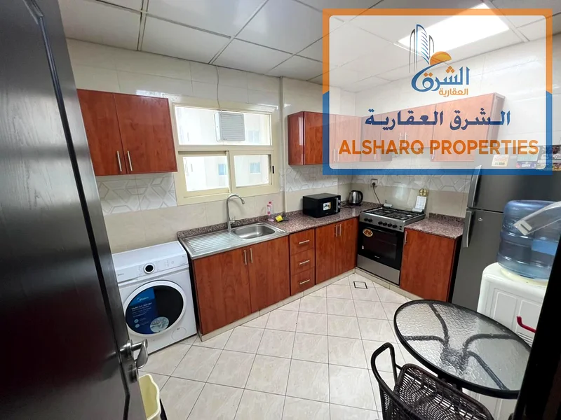 Your unit with us has a room and a hall with 2 bathrooms, fully furnished, and the price includes all bills, on Ajman Corniche.63811666046850113