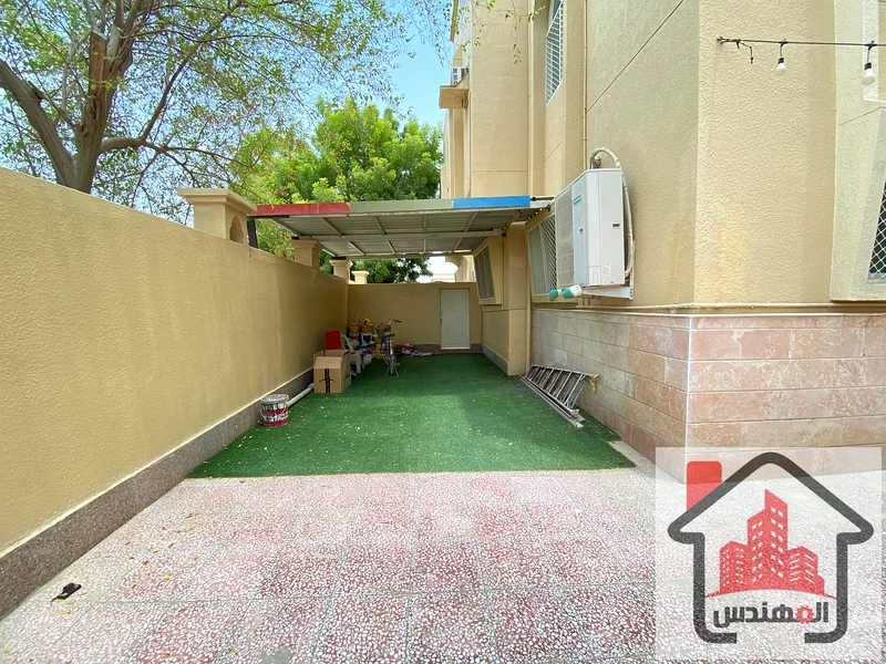 Villa for rent in Ajman, Al Muwaihat 3 area Corner of two streets 6 bedrooms, living room, and hall With air conditioning Ask AED 110,00063715397655811111