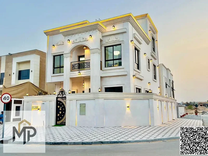 For sale, a luxurious corner villa in the Al Helio area - Ajman, a prime location near Azha Complex - easy access to Sheikh Mohammed bin Zayed Road63907043749890112