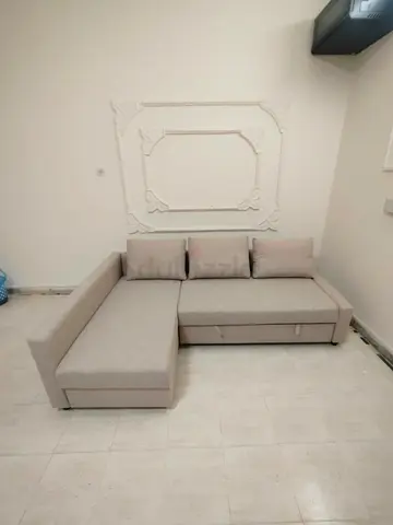 Ikea L Shape Sofa cum bed with big storage in L , and You can fix the L left and right