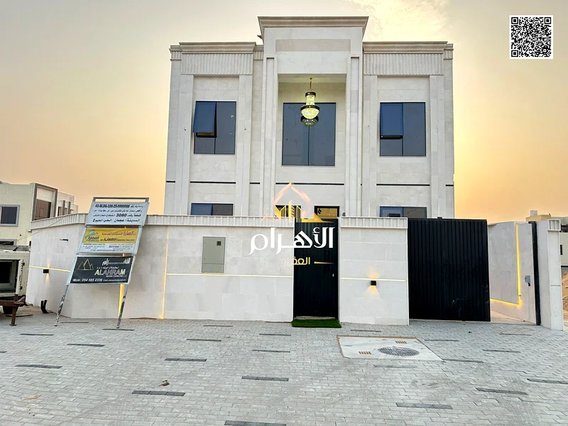 فيلا كلاسيكية فاخرة بواجهة حجرية بالكامل وتشطيبات حديثة للبيع في عجمان / الحيلو 2 مع تسهيلات مصرفية وعرض خاص للدفع النقدي63906520704001110