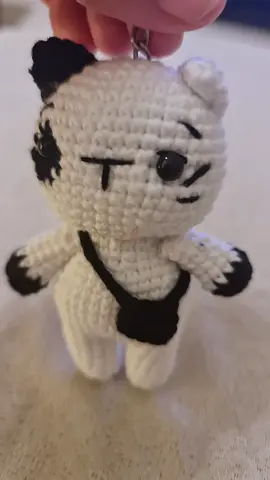 Adorable Handmade Panda Keychain Toy