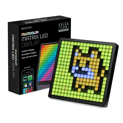 Merkury Innovations LED Matrix Pixel Night Light Display