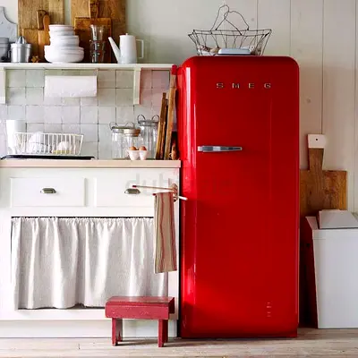 Smeg brand Retro Red Edition Refrigerator