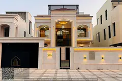 Classic villa in Al Bahia – 5 bedrooms, 3 halls, roof seating, 4280 sqft built-up, AED 2.4M. Prime