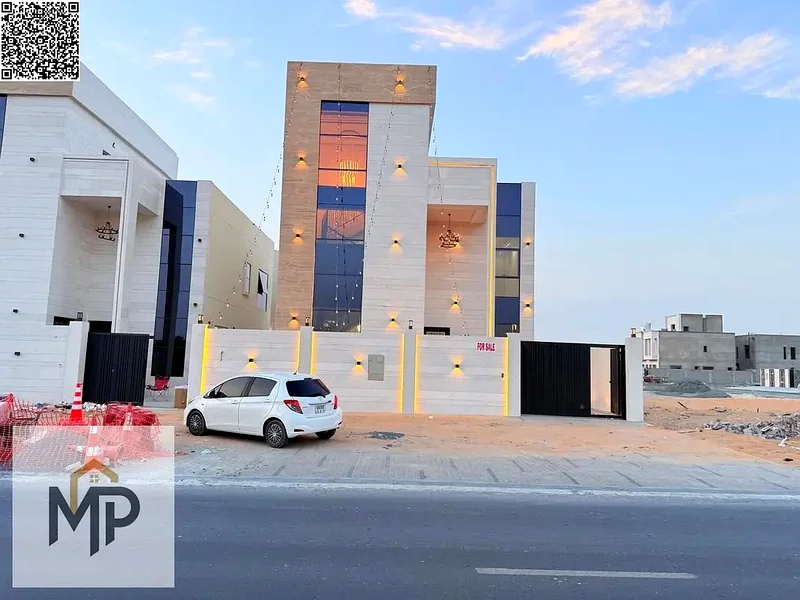 فيلا فاخرة بتصميم حديث في الهيليو - عجمان، 3 طوابق على شارع رئيسي مع مساحات واسعة بسعر ممتاز، متضمنة التسجيل63906124145922112