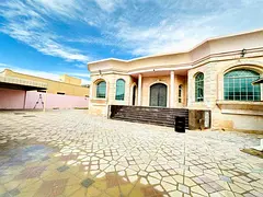Villa for rent in Ajman, Al Hamidiya area  4 rooms, a sitting room, a hall, and a maid’s room  Wit