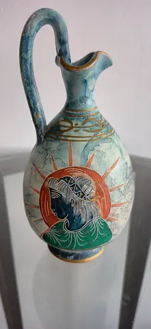 Hand painted vase made in Greece