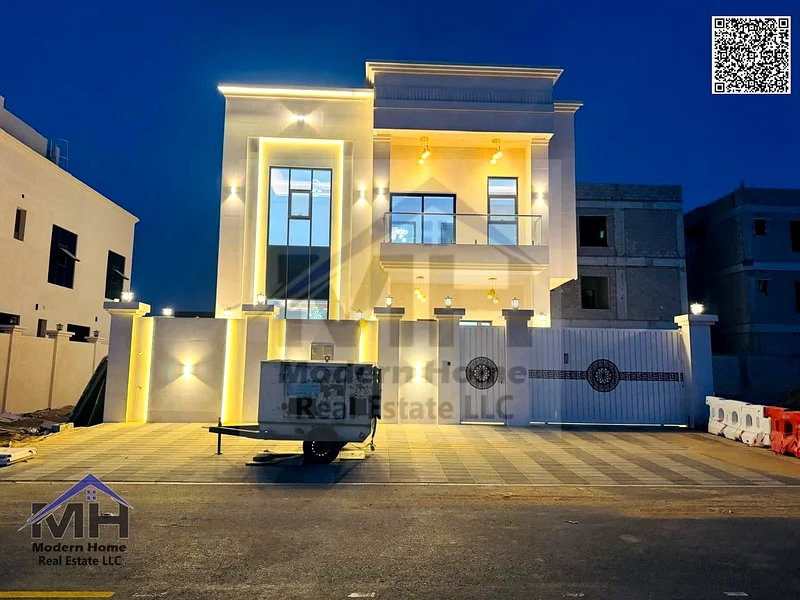 At a price that includes registration fees, electricity water and AC own an elegant 3-story, 6-room villa in Ajman First resident freehold central AC63907043859587110