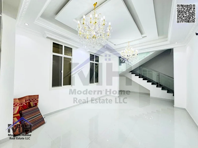 At a price including electricity and water connection, own an elegant villa in Ajman. The first resident, freehold large setback in front of the villa63907043851649114