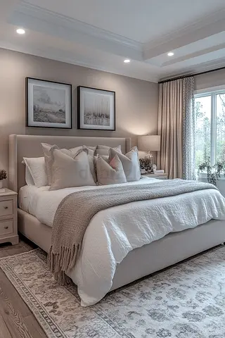 Elegant and Cozy Bedroom Set with Modern Aesthetics
