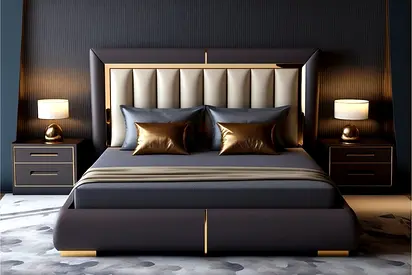 Luxurious Modern Bed Set and comfort