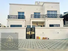 Luxury corner villa in Al Helio 2 Ajman with 3 floors 6 bedrooms private pool jacuzzi maid room mode