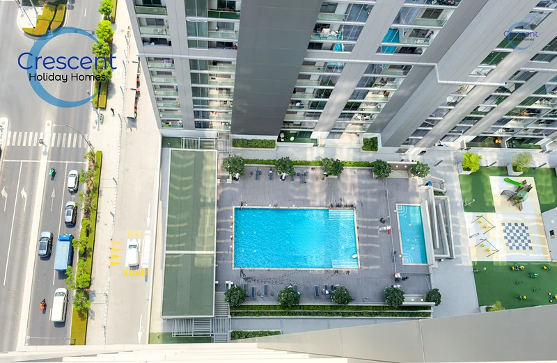 Stylish 2BR Apartment with 2 Private Balconies & Pool View63830640205699114