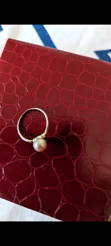 Original pearl silver ring