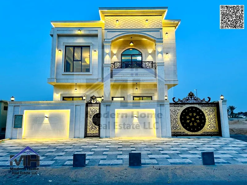 At a price including registration fees, own a classic villa in Ajman, freehold, first resident, super deluxe finishing63907043912194111