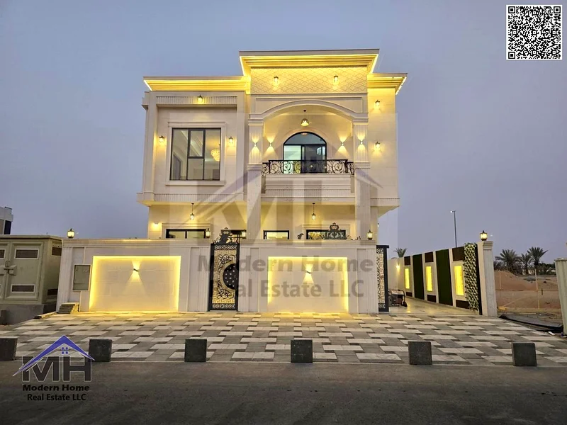 At a price including registration fees, own a classic villa in Ajman, freehold, first resident, super deluxe finishing63907043912194110