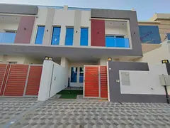For rent, a semi-furnished townhouse villa in Al Yasmine, consisting of 4 master bedrooms, a sitting