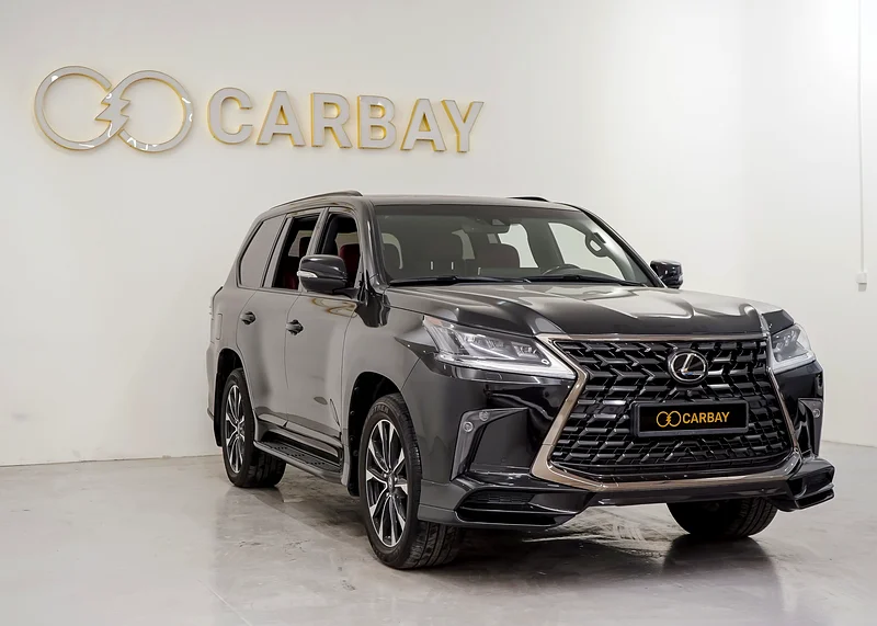 AED 4997 PM | LEXUS LX 570 SIGNATURE BLACK EDITION 2021 | UNDER AGENCY SERVICE CONTRACT | GCC63612073621634112