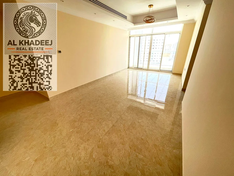 The most beautiful 3 rooms and a hall with a balcony and an open view, Al Rawda 2 area, next to all services, easy access to Dubai and Sharjah63723652860802110