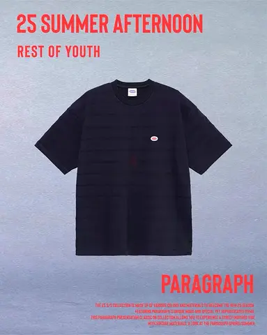 Korea Paragraph T-shirt - dark blue - one size