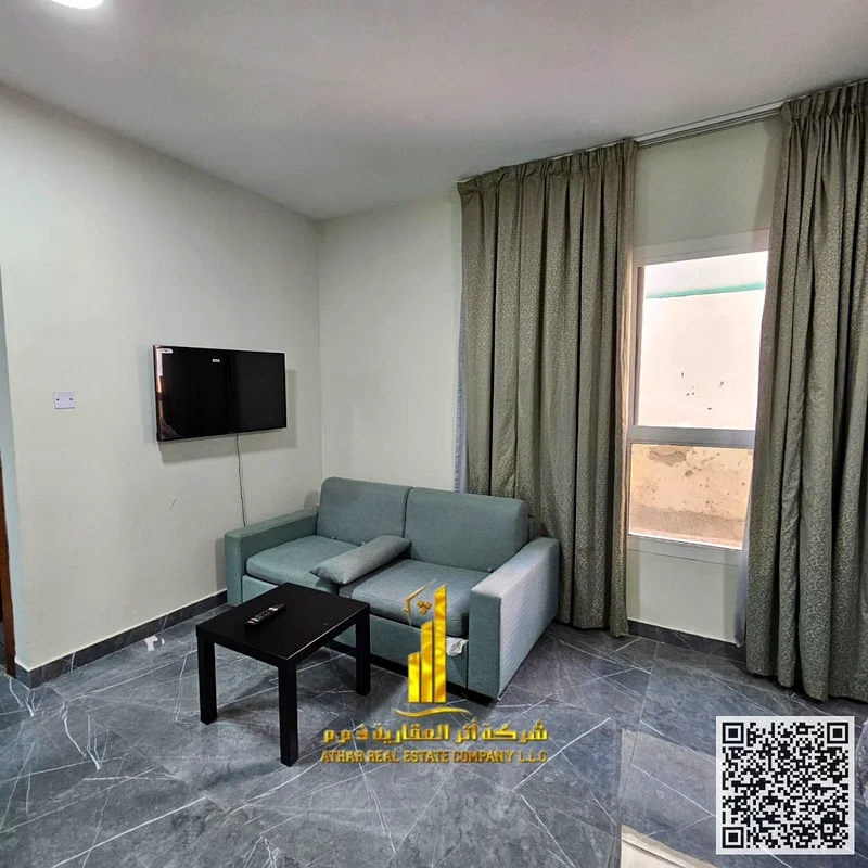 For monthly rent in Ajman - a luxurious studio with a Fully separate kitchen, fully furnished new, elegant furniture and a fully equipped kitchen63838457344257111