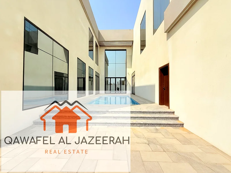 Luxurious brand new villa for rent in al lhawaneej ( 6bedroom + hall + majlas + swimming pool + maid room )63726296931075111