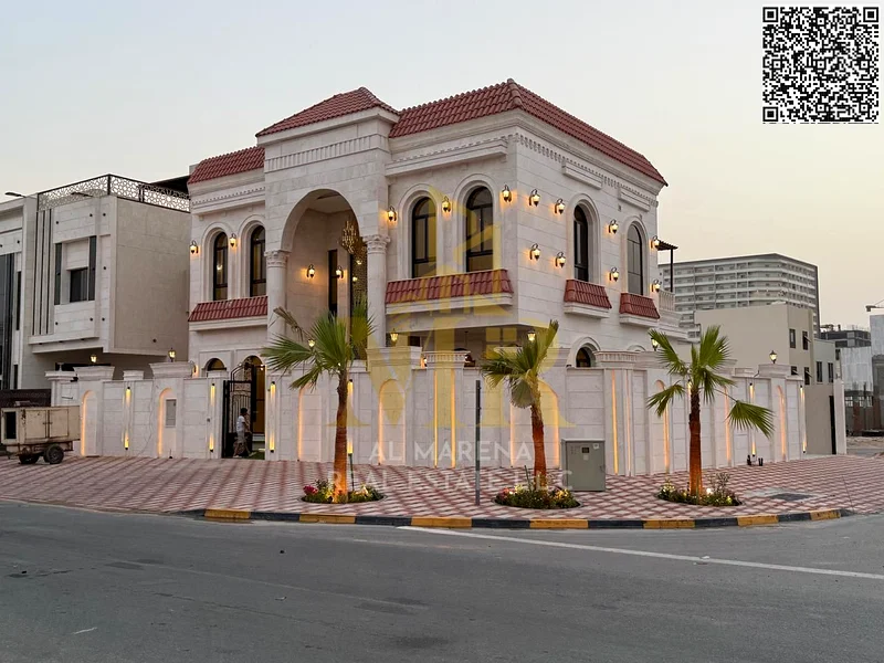 ✨🏡 Own a luxurious corner villa with spacious halls and an independent council in Ajman, high-end finishing in Al Helio 2 ✨🏡63907375666947110