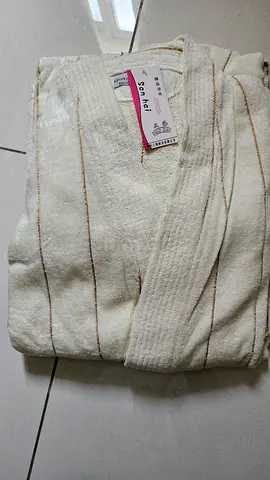 Unused bath robe - off white