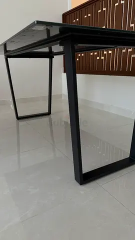 Sleek Modern Glass Office Table
