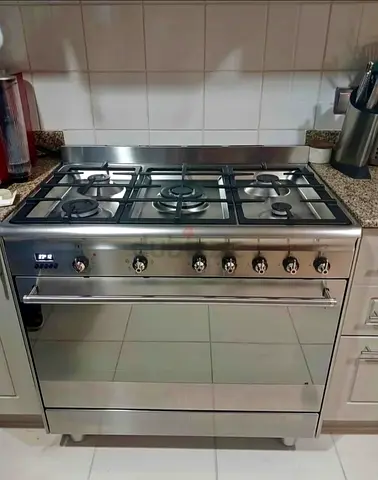 Smeg Top Gas Oven Electric Cooking range 90x60cm 5 barner