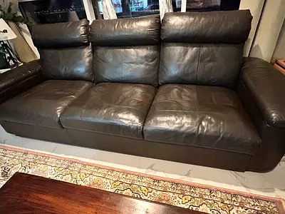 Leather sofa