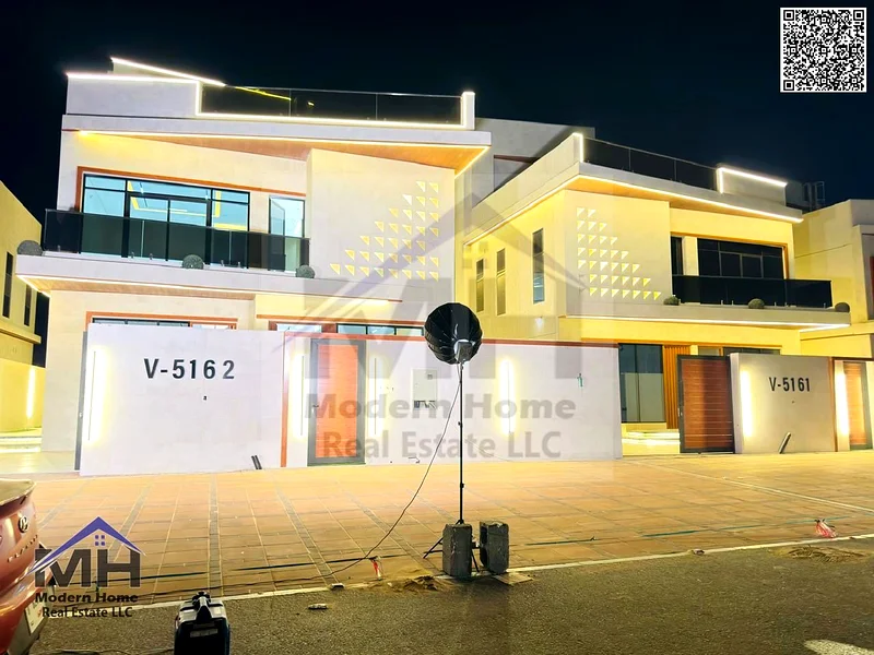 At a price including registration fees, own a villa with a European-designed swimming pool in Ajman, freehold, first resident opposite Azha Community63907479650691111