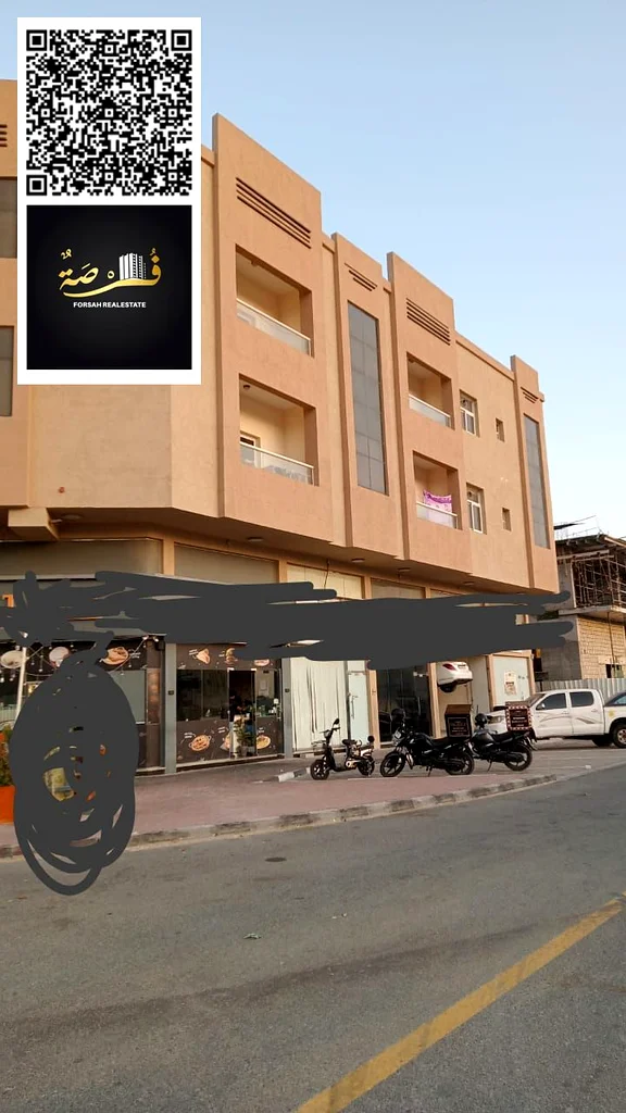 فرصة استثمارية فريدة في الجرف الصناعية 3 - عجمان، مبنى سكني وتجاري على زاوية شارعين.63868309569537110