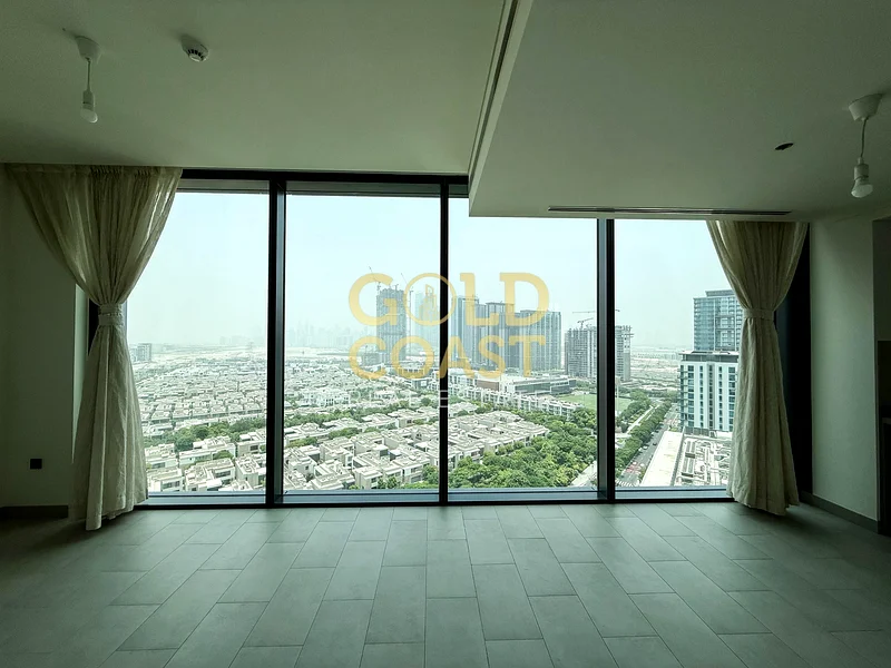 Hot Price - High-Floor 2BR in Sobha Hartland Waves | Burj Khalifa, Skyline and Lagoon Views |Vacant and Ready to Move In | Fully Fitted Kitchen64016677890305111