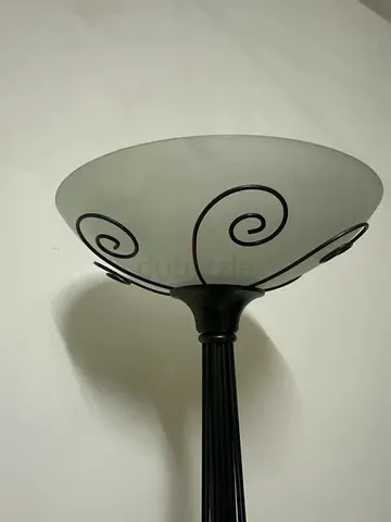 Elegant Iron Swirl Floor Lamp for Your Cozy Space