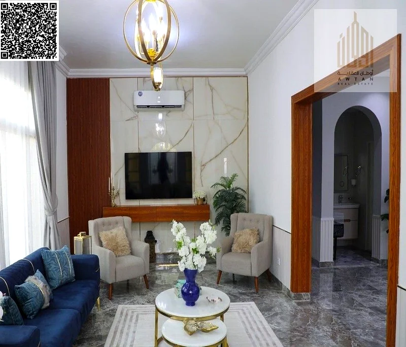 Corner villa, fully finished, in a prime location, with furniture63877988749698114