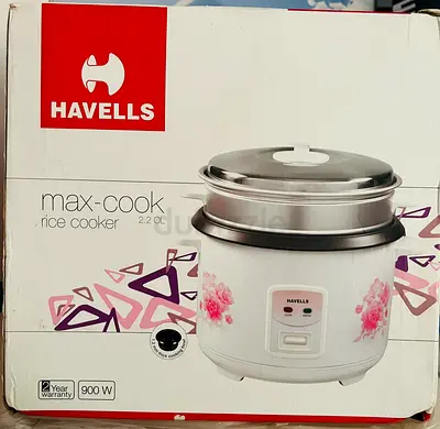 HAVELLS Max-cook Rice Cooker - 2.2L - 900W - Brand New item for Sale