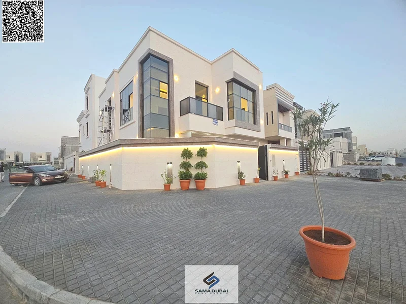 For sale, a villa in Al Helio, Ajman, 5 master bedrooms, a living room and a hall, at an attractive price. It is distinguished by its strategic locati63913545185793110