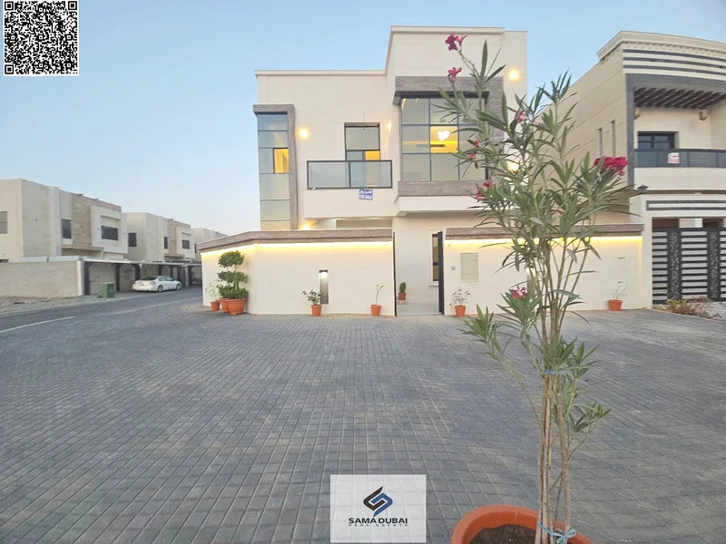 For sale, a villa in Al Helio, Ajman, 5 master bedrooms, a living room and a hall, at an attractive price. It is distinguished by its strategic locati63913545185793111