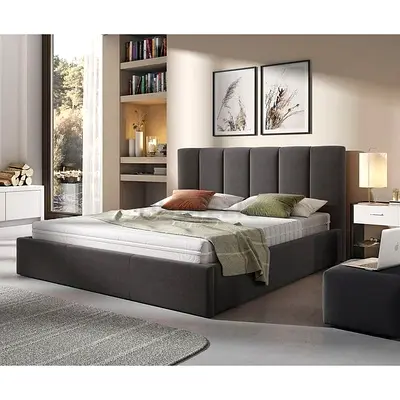 Stylish and Modern Queen size family Dubble Bed with Storage Queen size bed