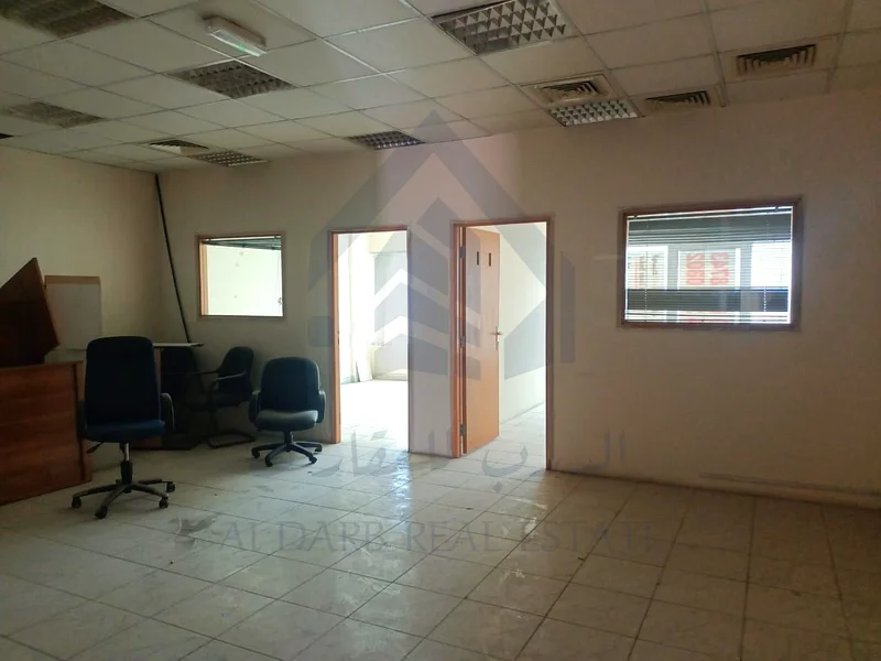 مكاتب جاهزة للإيجار على الشارع الرئيسي في المنطقة الصناعية الثانية | مطبخ + حمام + موقف سيارات63622816420866111