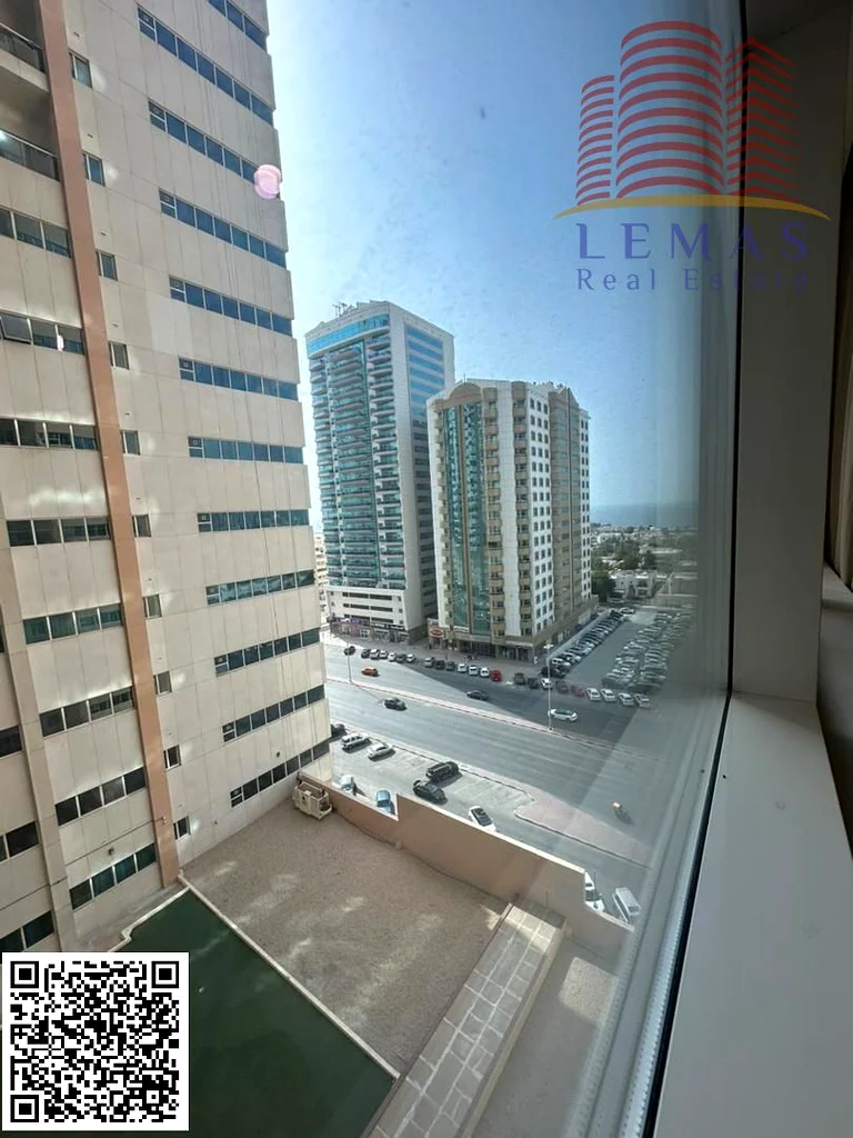 Studio partial sea view with parking high floor  ajman one tower63866511614467111
