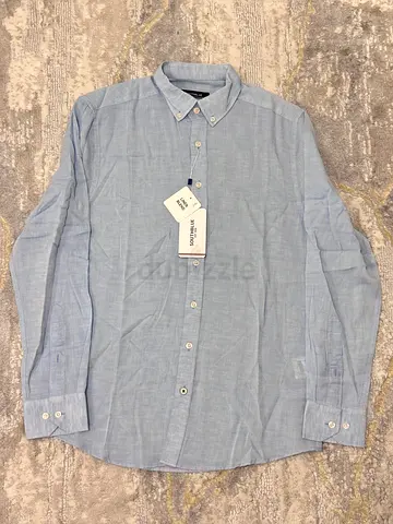 Stylish Light Blue linen Button-Up Shirt - Perfect for Any Occasion!